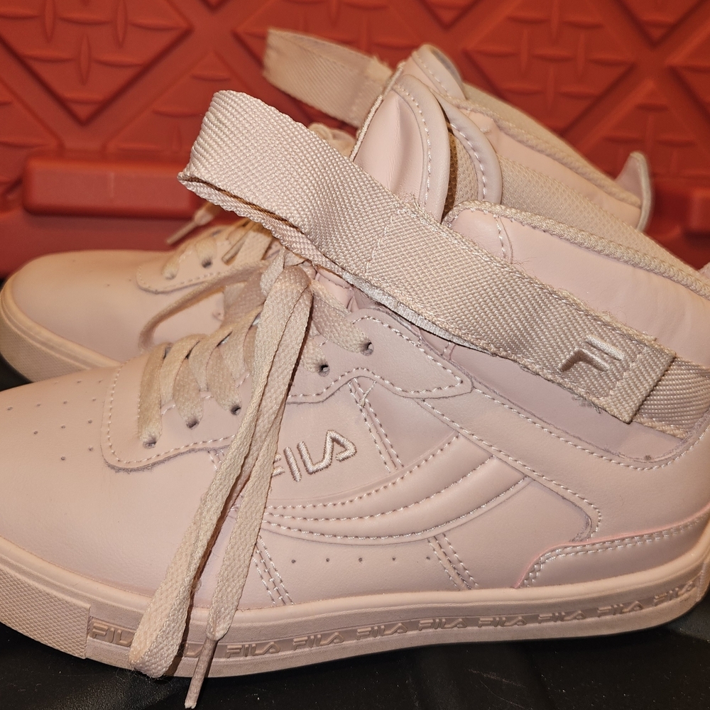 Fila Pink High-Top Sneakers